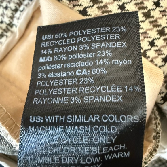 ~White House Black Market Elle Slim Houndstooth Ankle Pants - Picture 12 of 13